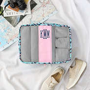 Packing Bag in Blue Leopard