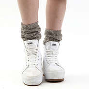 gray slouch socks in sneakers