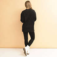 football sequin sports sweatshirt back view