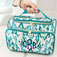 bermuda ikat carry all toiletry case in hand
