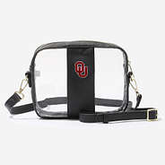Oklahoma Clear Stadium Crossbody Bag in Black