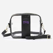 TCU horned frogs black clear stadium approved crossbody