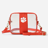 clemson tiger orange clear stadium approved crossbody