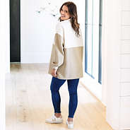 Texas A&M Quilted Pullover Tunic - back view