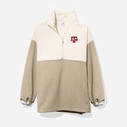 Texas A&M Quilted Pullover Tunic in Tan
