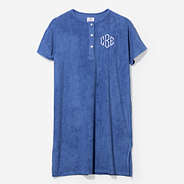 monogrammed terry cover up dress