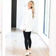 white faith sweatshirt from back