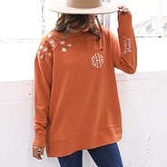 monogrammed pumpkin thankful sweatshirt with jeans