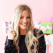 new year headband on ashley