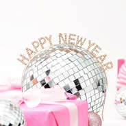 new year headband on disco ball