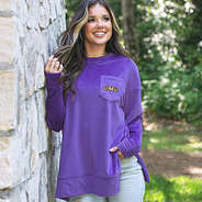 james madison softspun sweatshirt on peyton