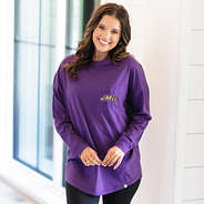 jmu long sleeve shirt on peyton