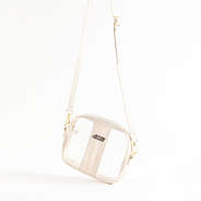 james madison clear stadium bag in bone - studio shot