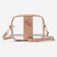 FSU Clear Stadium Crossbody Bag in Tan