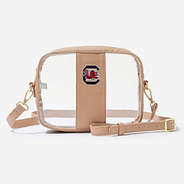 South Carolina Gamecocks Clear Stadium Crossbody Bag in Tan