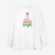 personalized christmas crewneck sweatshirt merry and bright