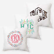 Personalized Pillow in White