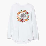 personalized long sleeve shirt autumn wreath