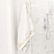 bath towel set on hook