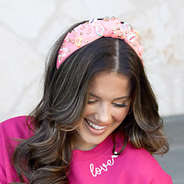 valentines headband with love sweatshirt
