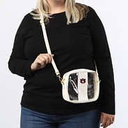bone clear stadium crossbody bag on meredith