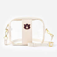 Auburn Tigers Clear Stadium Crossbody Bag in Bone