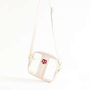 texas a and m aggies bone clear stadium crossbody studio shot