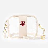 texas a and m aggies bone ivory white clear stadium approved crossbody