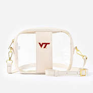 virginia tech hokies bone ivory white clear stadium approved crossbody