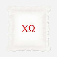 Chi Omega Pillow Sham | Monogrammed Sorority Home Décor