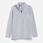 Delta Delta Delta Pullover Sweatshirt in Heathered Gray | Custom Sorority Quarter Zip