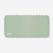Alpha Chi Omega Desk Mat in Light Mint | Faux Leather Sorority Desk Mat