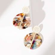 multi resin earrings studio shot