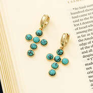 turquoise cross earrings in the bible