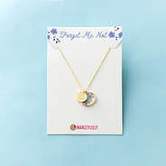 silver forget me not necklace
