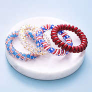 patriotic flag usa hair ties