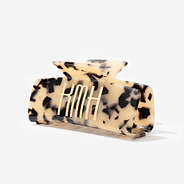 Monogrammed Hair Clip in Tortoise