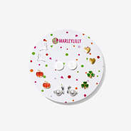 monogrammed year round earring set