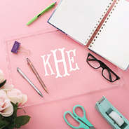 scallop acrylic tray and office supplies vinyl