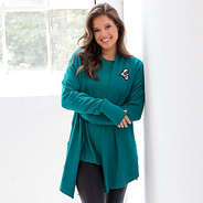 Coastal Carolina Sweatshirt Cardigan on peyton