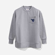 West Virginia Crewneck Sweatshirt in Heathered Gray