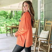 side of florida gators orange softspun sweatshirt