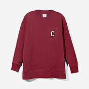college of charleston cougars crewneck sweatshirt in crimson