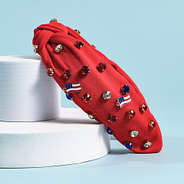 Flag Headband on blue paper