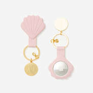 Personalized AirTag Key Chain in Pink