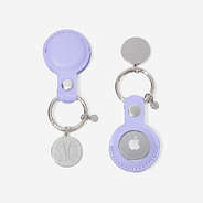 Personalized AirTag Key Chain in Lavender