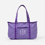 monogrammed anywhere tote bag in purple