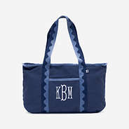 Monogrammed Anywhere Tote Bag in Navy