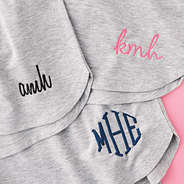 heathered grey boxer shorts up close