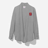 NC State Wolfpack Sweatshirt Cardigan in Heathered Gray